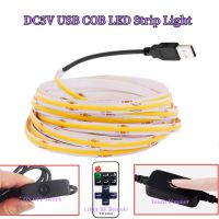 320LEDs/m COB LED Light Strip 5V USB RA90 Bendable Linear Lighting Diode Tape Lamp TV Backlight Room ON OFF Switch RF Dimmer