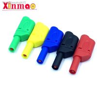 ☞▤✽ 5Pcs Shrouded Fully Insulated Safety 4mm Male Stackable Banana Plug Connector