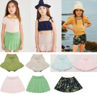 Girls Skirt 2022 Summer New Knitted Flower Bud Pants Korean Version Baby Shorts Pastoral Style Girls Skirt Childrens Clothing