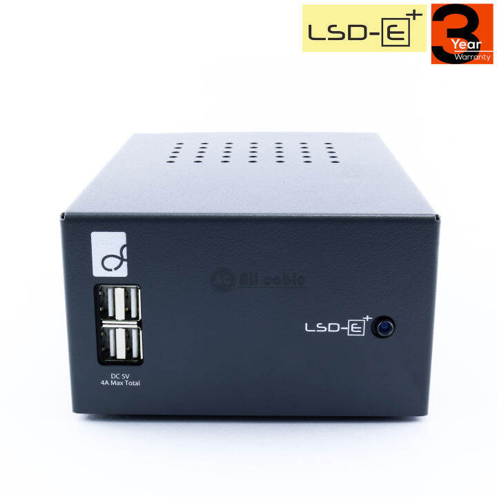 clef-lsd-e-plus-linear-power-supply-usb-5v-4a-เครื่องชาร์ตแบบ-linear-สำหรับโทรศัพท์มือ-เครื่องเสียง-แบบ-4ช่องเสียบ-ประกันศูนย์-3ปี