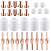 30Pcs Plasma Cutter Tip Electrodes &amp; Nozzles Kit Consumable Accessories For CUT-40 LGK-40 PT-31 Plasma Cutter Welding Tools Welding Tools