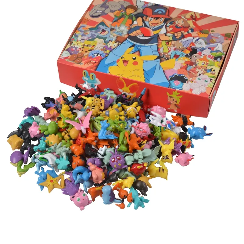 Animes Pokémon Kit 144pçs Coleção de Brinquedos 2-3cm;TAKARA TOMY;Fantoche;