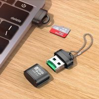 USB Micro SD/TF Pembaca Kartu USB 2.0 Mini Pembaca Kartu Memori Ponsel Adaptor USB Kecepatan Tinggi untuk Aksesori Laptop