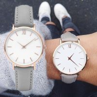 Classic Women Modern Simplicity Style Wristwatches Soft Leather Watch for Ladies Clothes Decoration