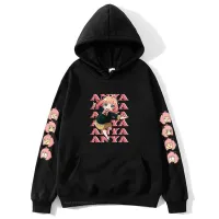 Kawaii Anya Forger Hoodie Manga Spy X Family Sweatshirt Longgar Fleece Pullovers Sweatshirts Untuk Remaja Kartun Pakaian Klasik Pria Size Xxs-4Xl