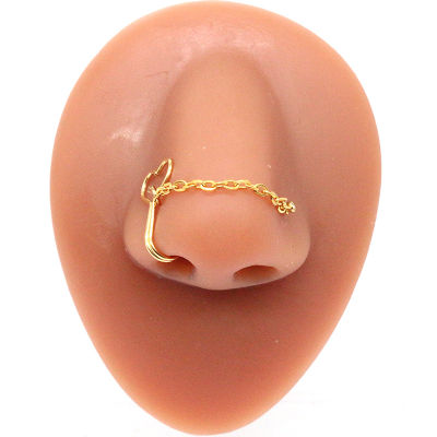 （HOT) Gaby แหวนจมูกสแตนเลสข้ามพรมแดนยุโรปและอเมริกา nose chain Nose Nose Nose Chain Love Nose Nose Nose Nose Nose Ring