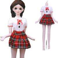 GQV974 Ye Luoli เสื้อผ้าตุ๊กตาชุดเจ้าหญิง60ซม.Barbie เสื้อผ้าตุ๊กตาชุด Bjd-Up เครื่องแบบ JK ชุด