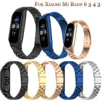 ✎ for Xiaomi Mi Band 6 4 5 Strap Metal Wristbands Stainless Steel Bracelet for Mi band 3 Strap Correa Miband 5 Wrist Bands Pulsera