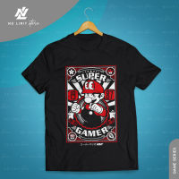 เสื้อยืดคอกลมเสื้อยืด พิมพ์ลายเกม Super MARIO BROS Super Gamer - 23NL504 - NLS S-5XL