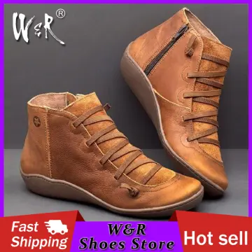 Real leather hot sale boots womens