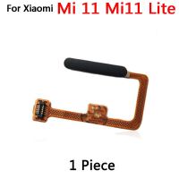 ออริจินัลสำหรับ Xiaomi Mi 11 Mi11 Lite เซ็นเซอร์ลายนิ้วมือกลับบ้านปุ่มเมนูสายเฟล็กซ์ริบบอนไม่มีอะไหล่ LPX3763 ID สัมผัส