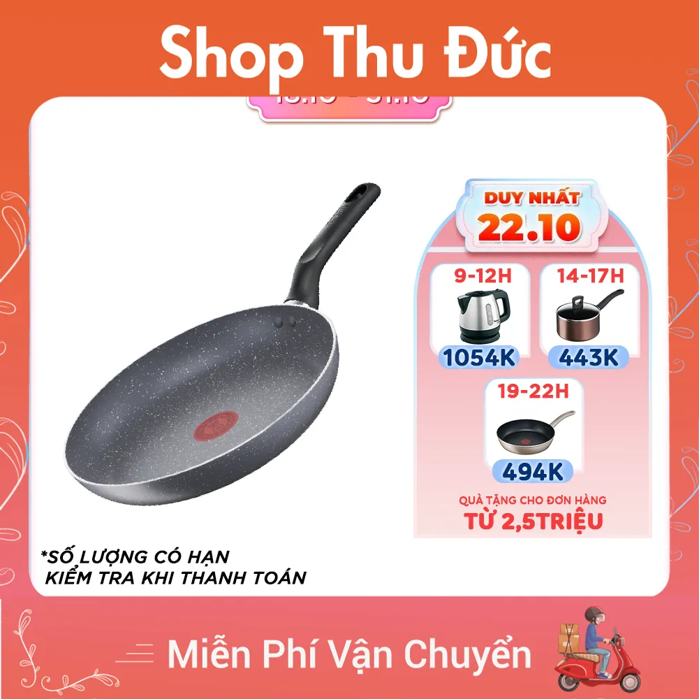 Chảo chiên Tefal Natura B2260295 20cm - Công nghệ Thermor-spot cảnh báo  nhiệt - Hàng chính hãng DTK80531263 - Shop Thu Đức 