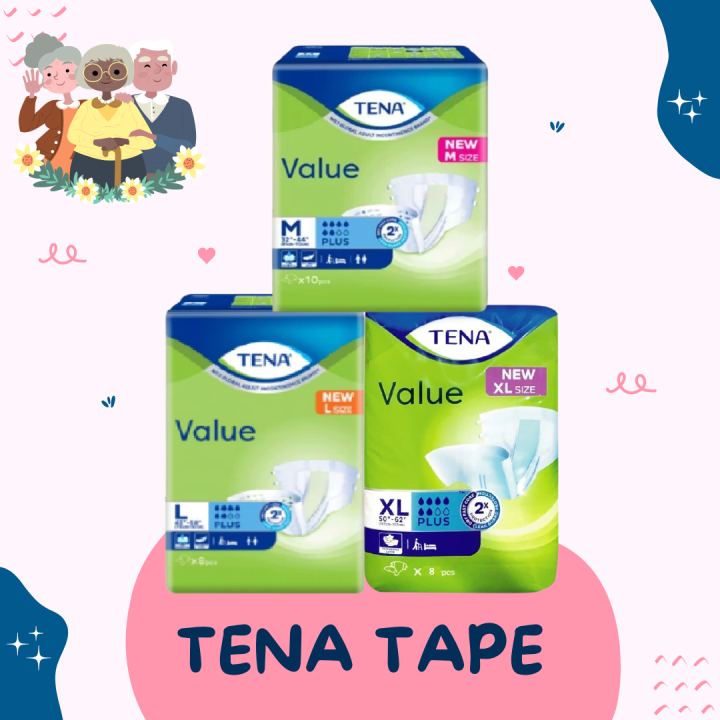 TENA Tape Adult Diapers Lazada