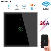 SMATRUL UK 20A WiFi switch 4400W Tuya Smart Life App remote control timer voice Google Home Alexa