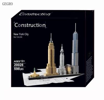✕✧▬ City Architecture New York Skyline Building Blocks Set Mini Modle Bricks Town Street View Assemble Toys for Children Gifts
