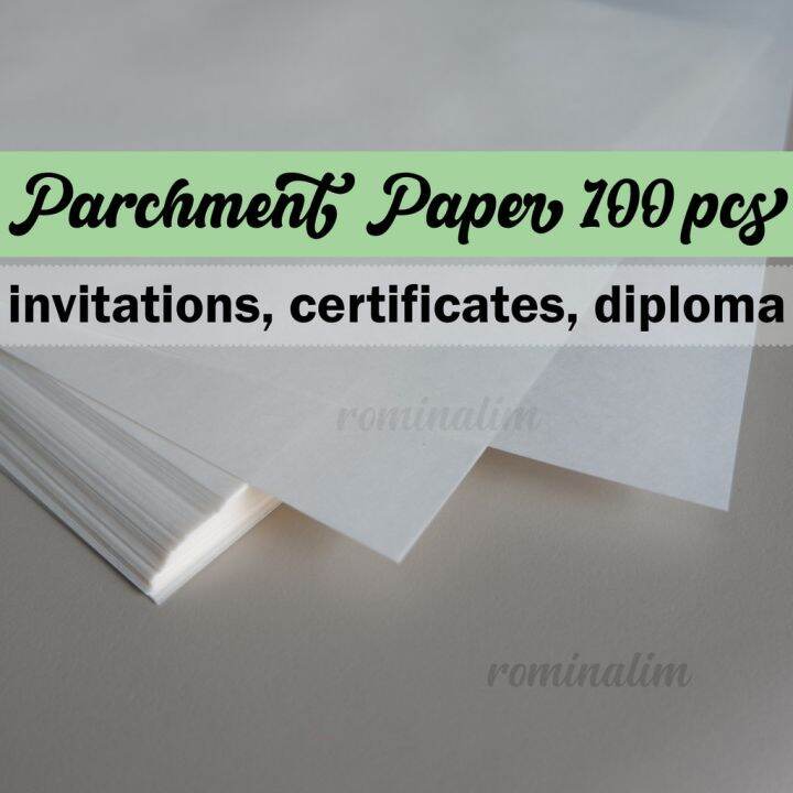 Parchment Paper 80gsm A4 100pcs Certificate Diploma Invitation Lazada PH