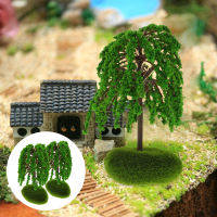 Jiogein 2 ชิ้นขนาดเล็ก Diorama Trees Diy Landscape Miniature Trees Model Model Decor