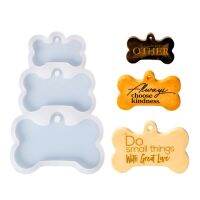 hot！【DT】○∋♂  Dog Tags Silicone Mold with Hole Woman Keychain Pendant Jewelry Ornament Epoxy Resin Mould