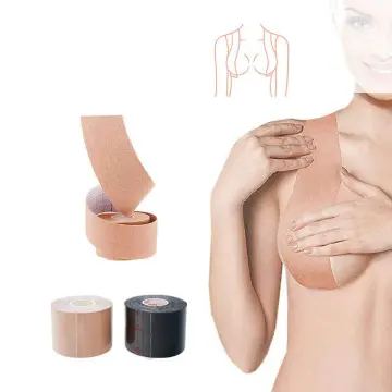Boob Tape, Breast Lift Tape and Nipple Covers, Push Up Tape and Breast  Strapless Bra Tape Chest Support Tape for Large Breasts, Invisible Gaffer  Tape