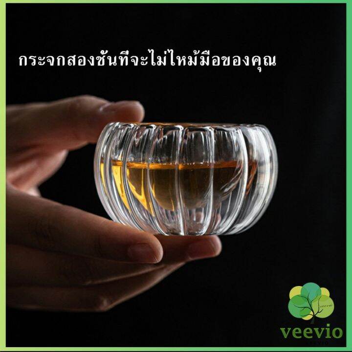 veevio-แก้วชา-ถ้วยจอก-แก้วใสสองชั้นทนความร้อน-tea-cups