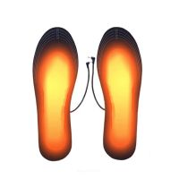 USB Heated Shoe Insoles Electric Foot Warming Pad Feet Warmer Cuttable Size Winter Outdoor Sports Heating Insole Winter Warming Shoes Accessories