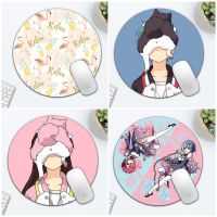 ??แผ่นรองเม้าส์ mouse pad กลม ลายน่ารัก ประดับโต๊ะ mousepad ขนาด 20 เซน หนา 3มิล [เลือกลายในเมนู]