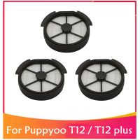 3PCS Front Filter Spare Parts for T12 / T12 PLUS Handheld Vacuum Cleaner