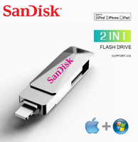 SanDisk 2 In 1 OTG Type-C เพื่อฟ้าผ่าแฟลชไดร์ฟปากกา256GB USB 1TB สำหรับหน่วยความจำ IPhone14/13/12/11 /X/ 8/7/6กับ TYPE-C