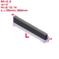 1pc 0.5M 0.5 modulus width 4mm steel rack gear rack transmission length 100mm 200mm Electrical Connectors