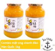 FLASH SALE Combo 2 hũ Mật ong chanh đào Hàn Quốc Haetti nguyên chất công