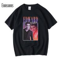 Edward Cullen 90s Vintage Black Tshirt Men T Shirt Retro Graphic T Shirts 100% Cotton T-shirt Man Tees Tops