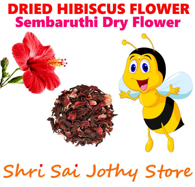 Hibiscus Sembaruthi Dry Flower 50g - Shri Sai Jothy Store | Lazada