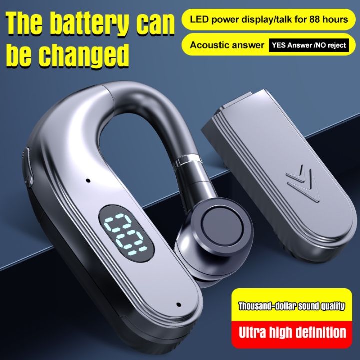 Bluetooth compatible 5.2 Wireless Headphone Replaceable Battery