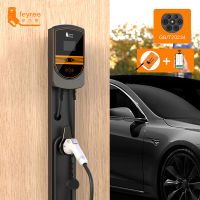 Feyree ตัวชาร์จ EV สาย EVSE Wallbox ไฟฟ้า,รุ่น7KW 11KW 22KW ควบคุมด้วยแอปพร้อมเต้ารับ16A 32A สายชาร์จในรถยนต์5ม.