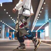 กางเกงคาร์โก้คุณภาพสูงผู้ชายจากร้าน Emo กางเกงแฟชั่น Y2k หลายกระเป๋าใส่ทำงานวินเทจที่ถูกที่สุด