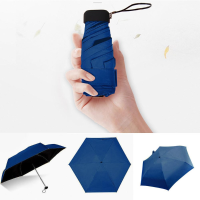 Hot Pocket Rain Umbrella Sun Rain Women Flat Lightweight Umbrella Parasol Folding Sun Umbrella Mini Umbrella Small Size For Travel