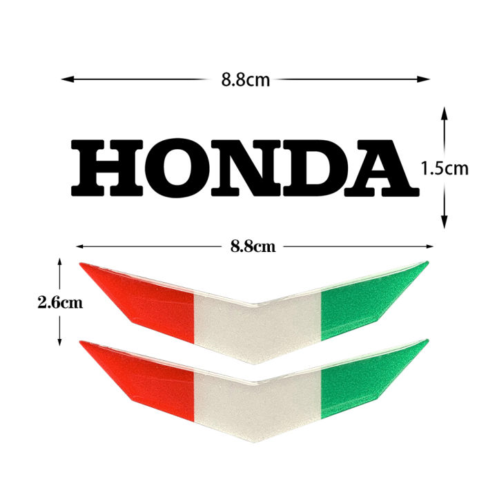 สติกเกอร์ติดมอเตอร์ไซค์ฮอนด้าโลโก้160-160i-สำหรับฮอนด้าคลิก2ชิ้น-เซ็ตสติกเกอร์สะท้อนแสงกันแดดกันน้ำ