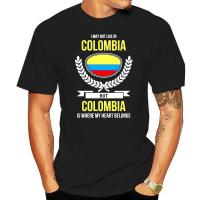 Colombia Tshirt My Heart Belongs To Colombia Country Love Tee Top2022 Slim Tshirts T Shirt Men Tee Shirts