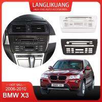 แผงควบคุมรถกลางแต่งรถ Xps สำหรับ BMW X3 E83 2006-2010 ABS แผงควบคุมชิ้นส่วนตกแต่งส่วนครอบแผงส่วนกลางของรถ CD อัตโนมัติ Hiasan Mobil