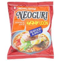 ✨Sale✨ โนงชิม บะหมี่กึ่งสำเร็จรูปรสอาหารทะเล ชนิดเผ็ด 120กรัม Nong Shim Neoguri Udon Seafood &amp; Spicy Noodle Soup 120g