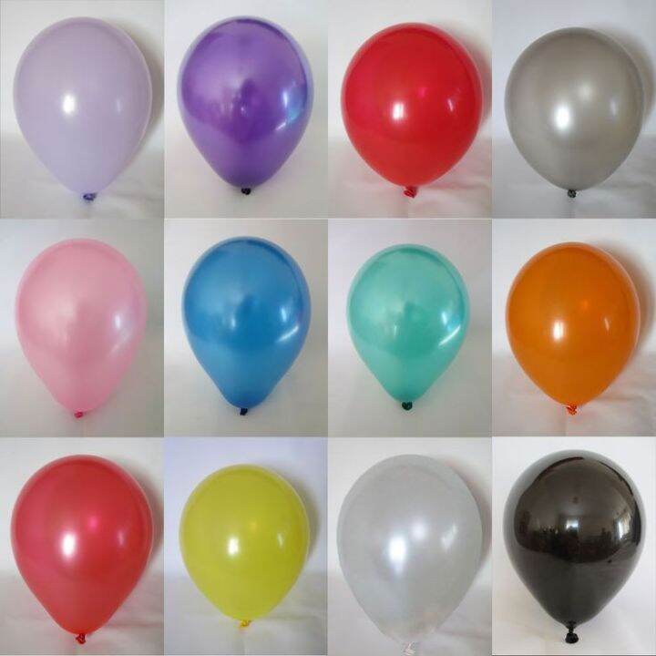 25 pcs 12 inches Metallic Balloon | Lazada PH