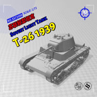 SSMODEL 72599 V1.7 172 3D พิมพ์เรซิ่นโมเดลโซเวียต T-26 1939ถังไฟ