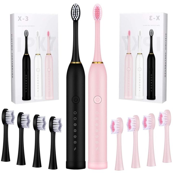 hot-dt-4pcs-electric-toothbrushes-for-adults-kids-timer-rechargeable-whitening-toothbrush-ipx7