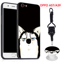 มาใหม่ล่าสุดเคส OPPO A57/A39เคสโทรศัพท์สำหรับ OPPO ซิลิโคนนิ่มมีขาตั้งโทรศัพท์ถุงลมนิรภัยแบบเดียวกันและเชือก