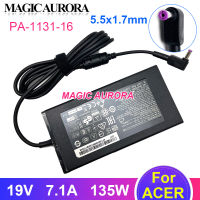 7.1A 135วัตต์ Carregador Adaptador De Alimentação Para ACER Aspire V17 Nitro 5 NP515-52 PA-1131-16 Genuine19V VN7-792G-59CL แล็ปท็อป