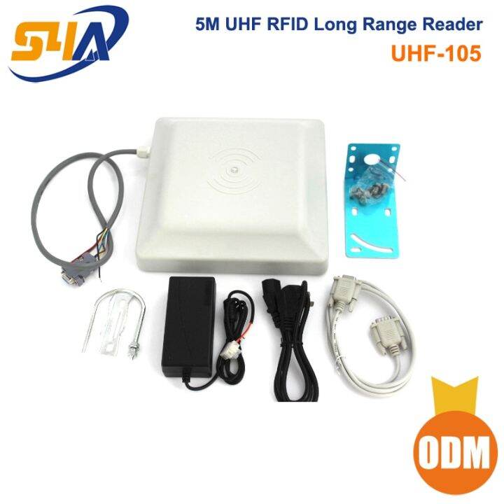 UHF RFID Reader SDK ระยะไกล5เมตรสำหรับระบบควบคุมการเข้าออกที่จอดรถ Lazada.co.th