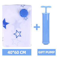 1-12Pcs Vacuum Bags Space Saving Bag With Pump Vacuum Bags For Clothes Vacuum Storage Bag Hand Pump Double Seal Zipper