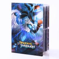 Anime Cartoon 240Pcs Pokemon Album Book Game Cards Booklet 4 Grid Poke Collection Card Map Cards Booklet List Kids Boy Toy Gift