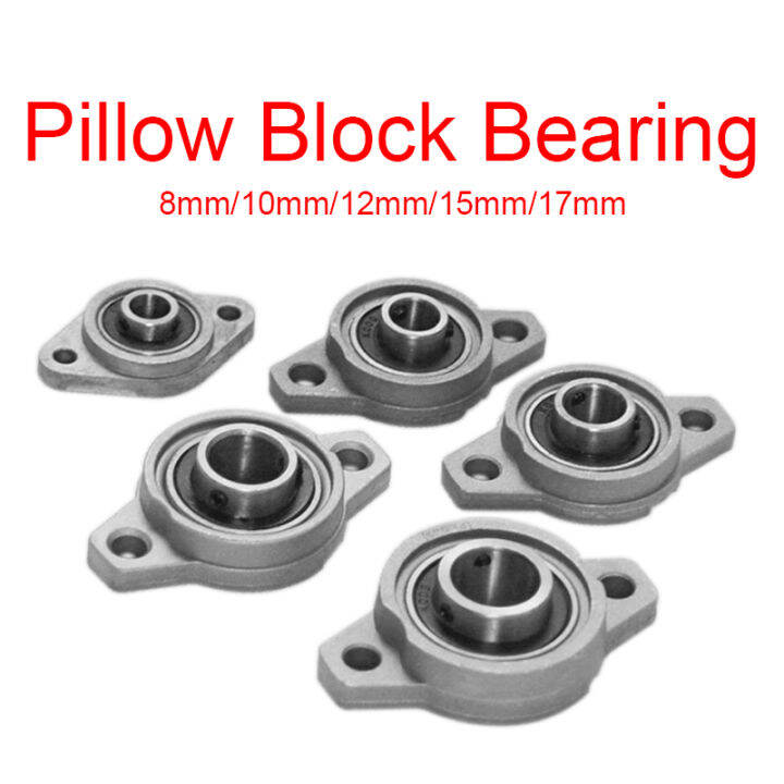 Pillow Block Bearing 8/10/12/15/17mm Bore Diameter Zinc Alloy Pillow