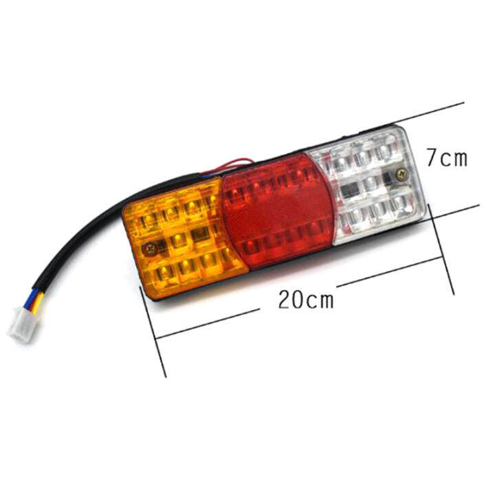 ไฟ-led-3สีสวยไฟท้ายหยุดเบรคถอยหลังสัญญาณไฟเลี้ยวรถจักรยานยนต์12v